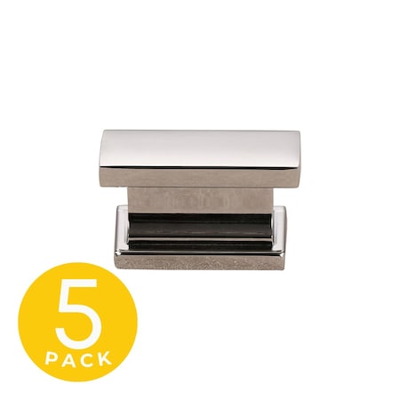 Sapphire Hexa Series 1-1/2 in. Modern Polished Chrome Cabinet Hardware Knob 5-Pack SP-2891-51-CP-5